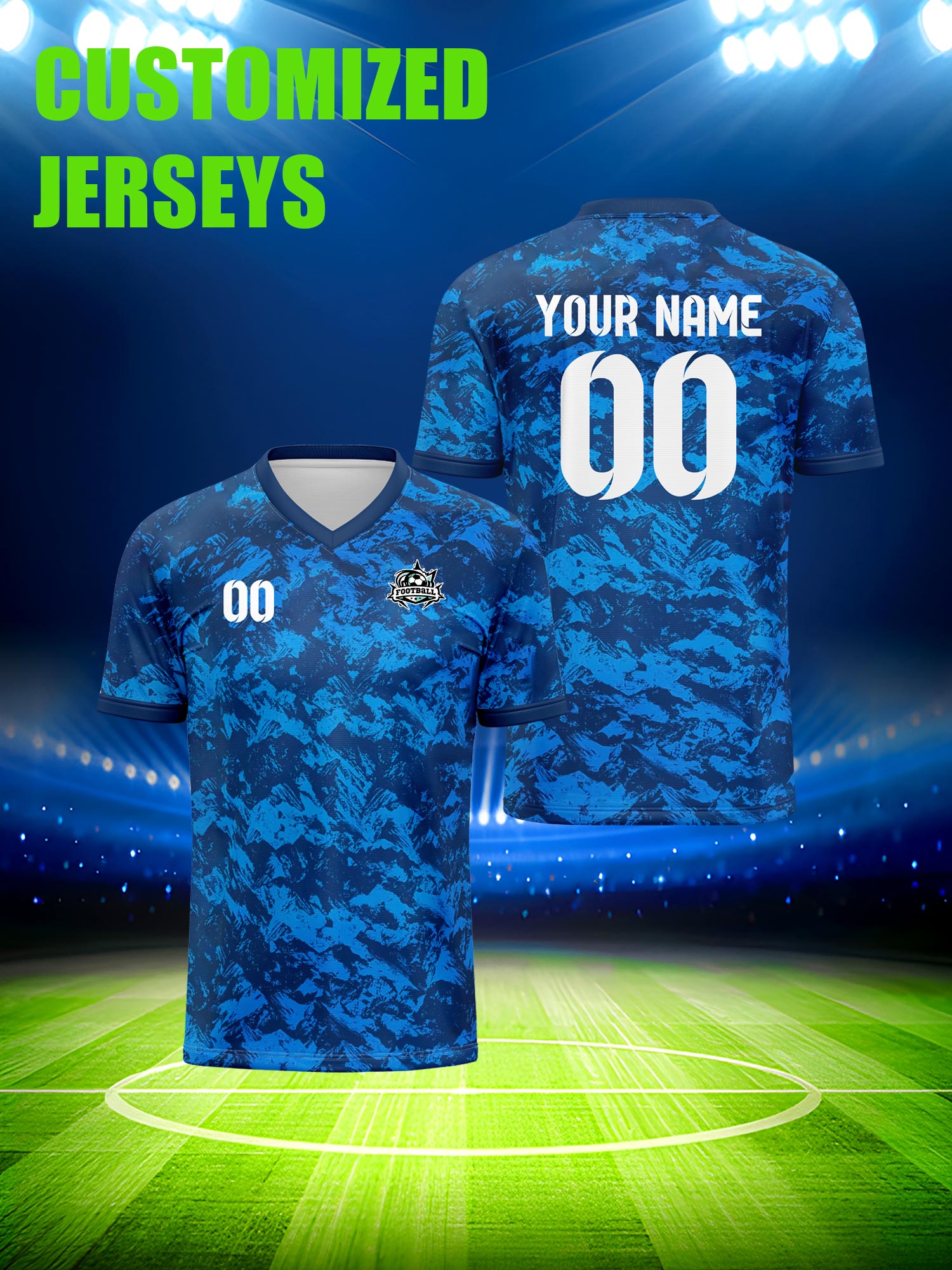 Running Gear For Men - Custom Soccer Jersey With Custom Image,