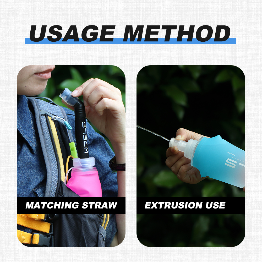Sport Water Bottle TPU Folding - Running Gear Water ulasan dan harga