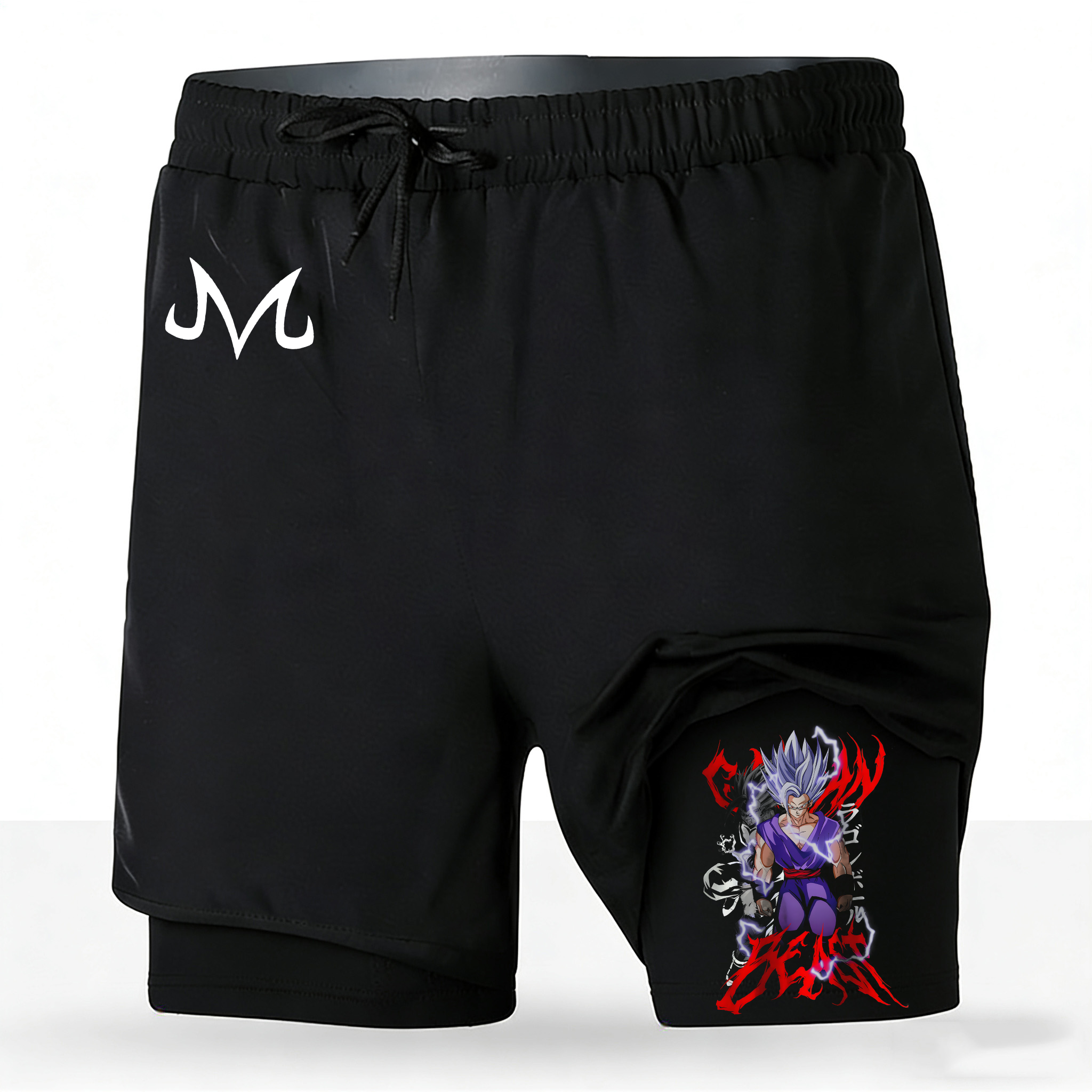 Men's 2 in 1 Double Layer Quic - Running Gear Japan ulasan dan harga