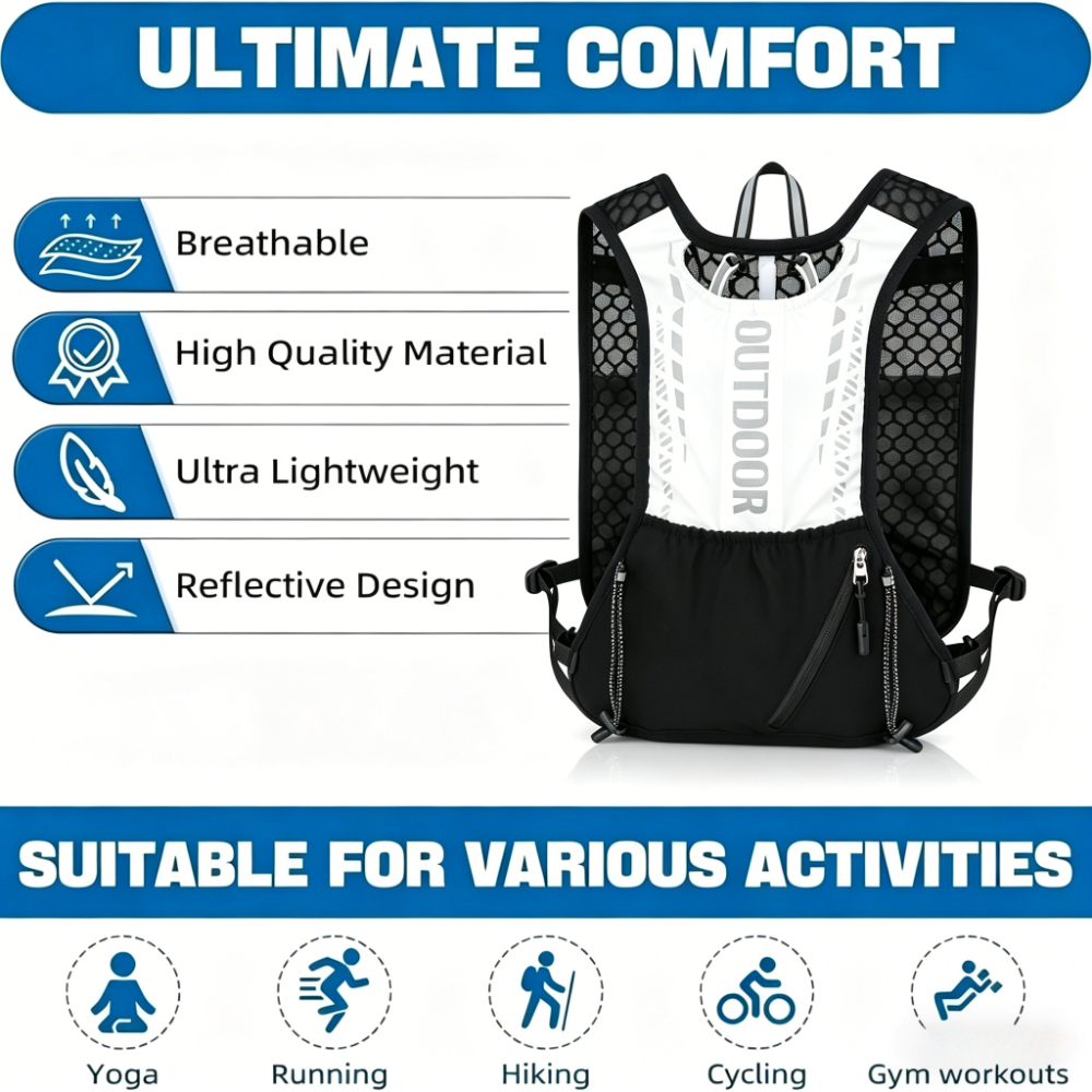 Outdoor Climbing Vest Bag, Cyc - Running Gear Water ulasan dan harga