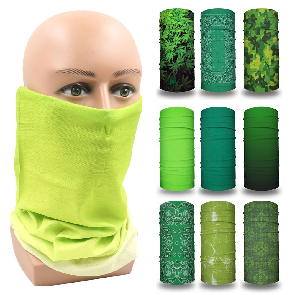 Green Face Bandanas Cover Hiki - Running Gear Parts ulasan dan harga