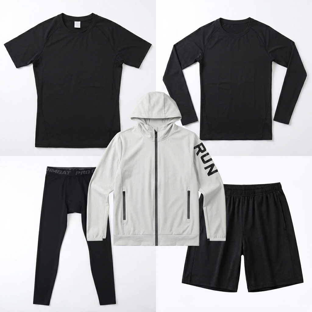 Fitness Full 5 Piecs Set Track - Running Gear For Marathon ulasan dan harga