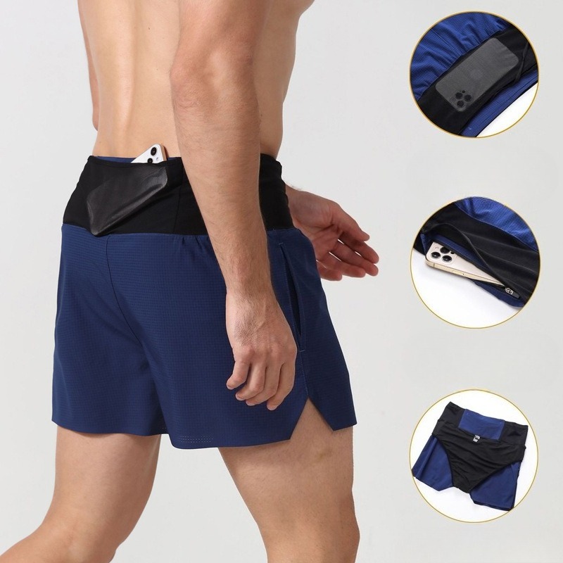 Men 3 Inch Running Shorts Quic - Running Gear For Marathon ulasan dan harga
