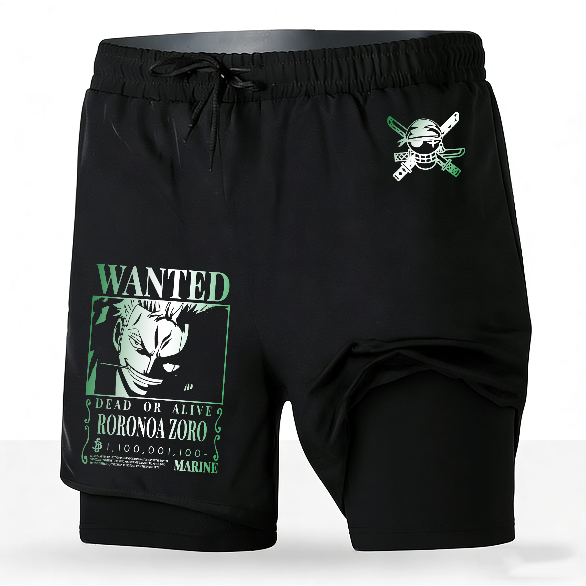 Men's One Piece Anime 2-in-1 R - Running Gear Japan ulasan dan harga