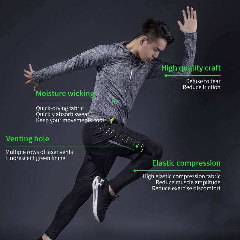 ROCKBROS Men's Tracksuit Gym F - Running Jogging Gear ulasan dan harga