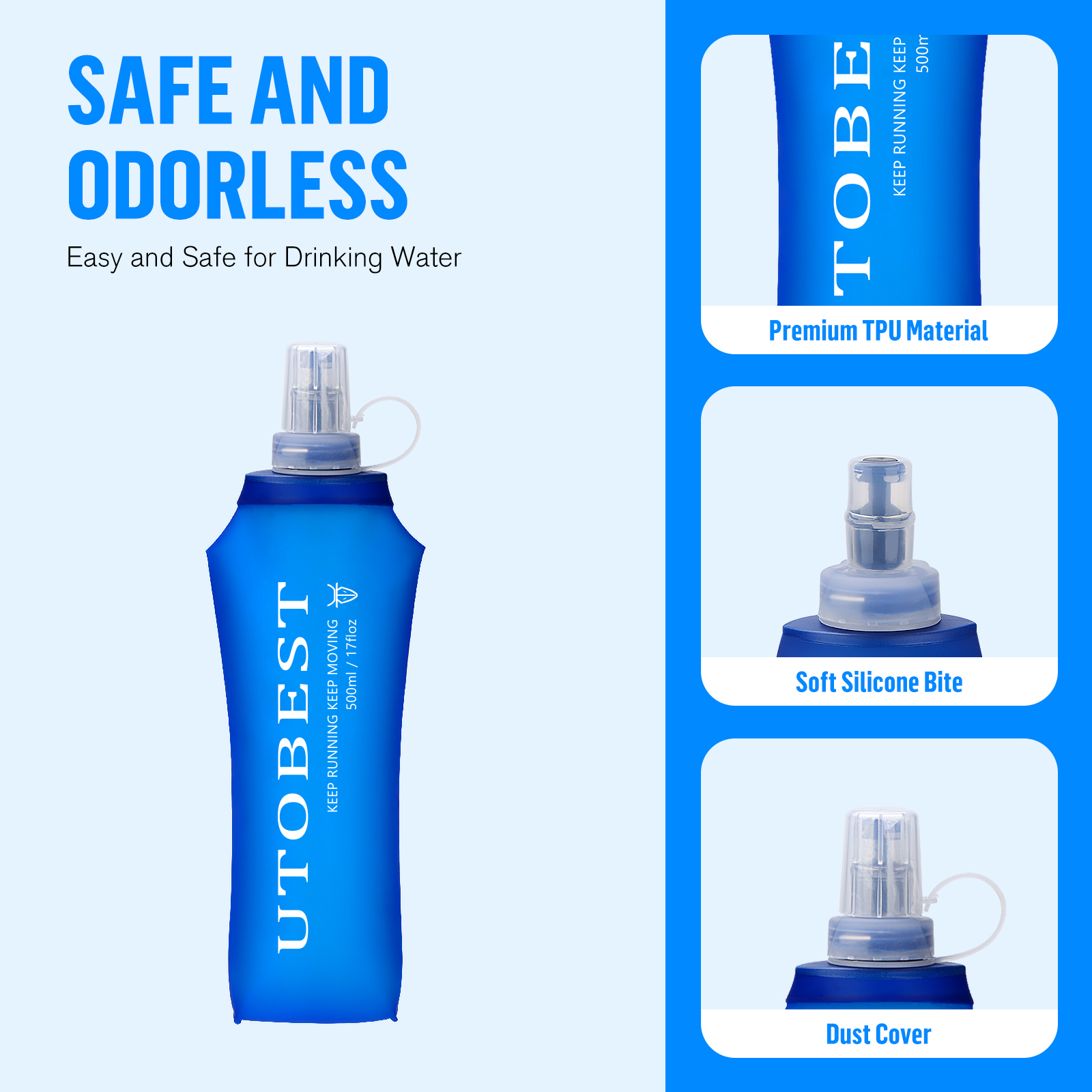 UTOBEST 250ml 350ml 500ml Soft - Running Gear Water ulasan dan harga