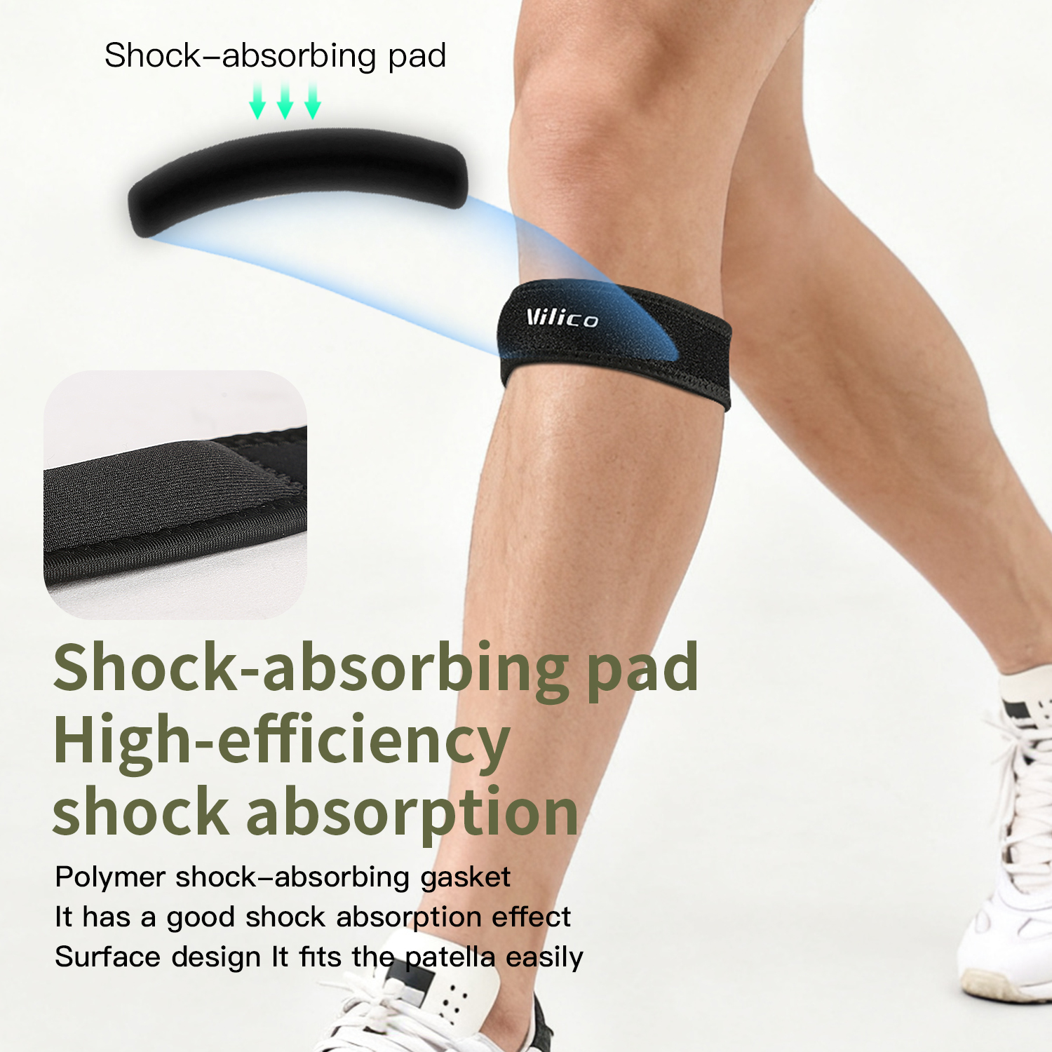 1PC Patella Kneecap Band Silic - Running Gear Parts ulasan dan harga