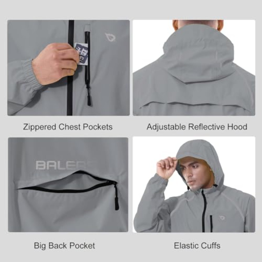 Men's Rain Jacket Waterproof W - Running Gear For Rain ulasan dan harga